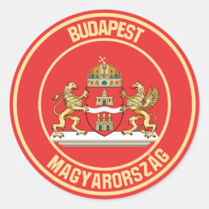 Adesivo Emblema redondo de Budapest