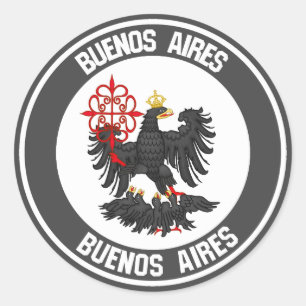 Adesivo Emblema redondo de Buenos Aires