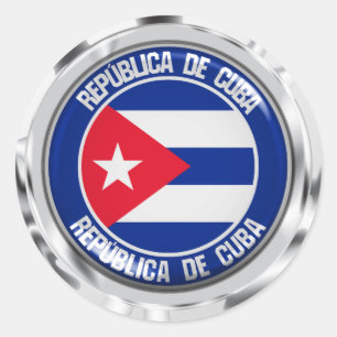 Adesivo Emblema redondo de Cuba