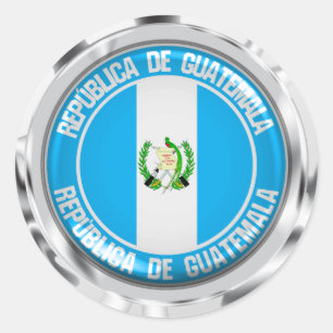 Adesivo Emblema redondo de Guatemala