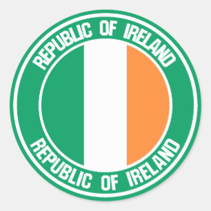 Adesivo Emblema redondo de Ireland