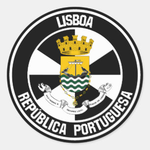 Adesivo Emblema redondo de Lisboa