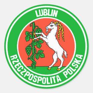 Adesivo Emblema redondo de Lublin