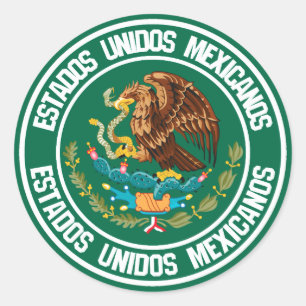 Adesivo Emblema redondo de México