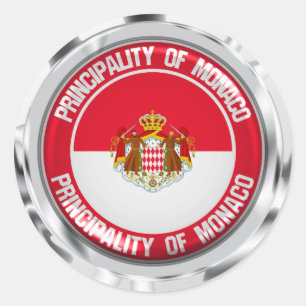 Adesivo Emblema redondo de Monaco