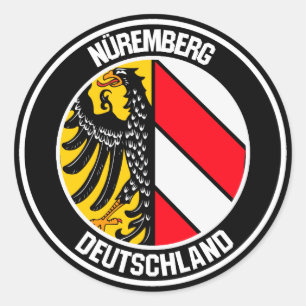 Adesivo Emblema redondo de Nuremberg
