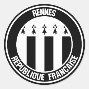 Adesivo Emblema redondo de Rennes