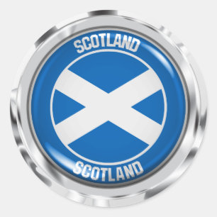 Adesivo Emblema redondo de Scotland