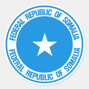 Adesivo Emblema redondo de Somália