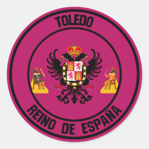 Adesivo Emblema redondo de Toledo