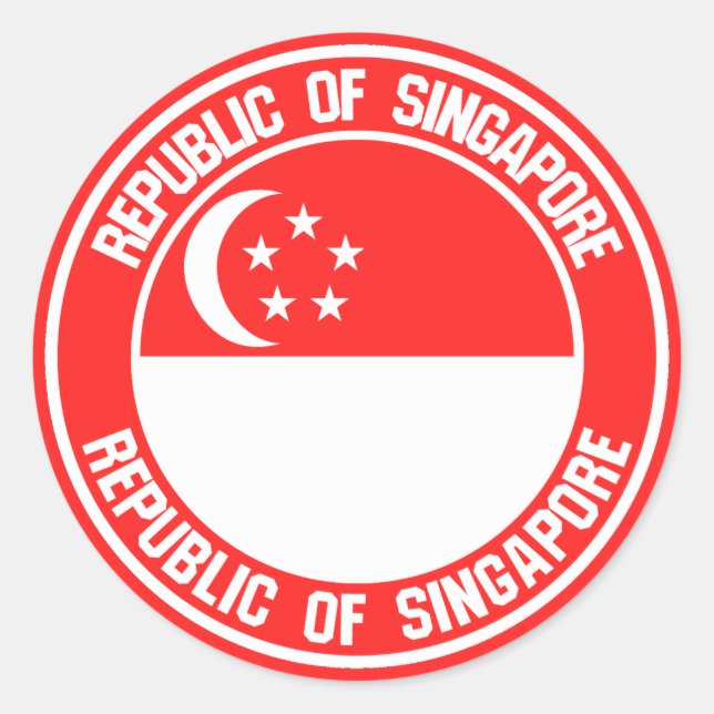 Adesivo Emblema Ronda de Singapura (Frente)