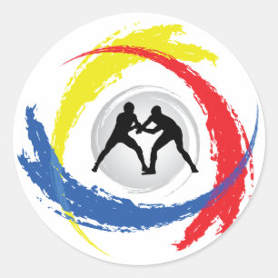 Adesivo Emblema Tricolor da luta