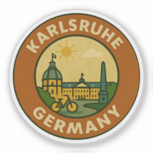 Adesivo Emblema Urbano Alemão de Karlsruhe