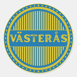Adesivo Emblema Västerås City Pride – Identidade Sueca