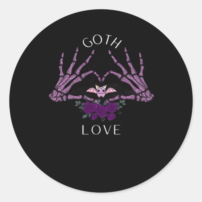 Adesivo Embrace Gótico Skeleton Heart (Frente)