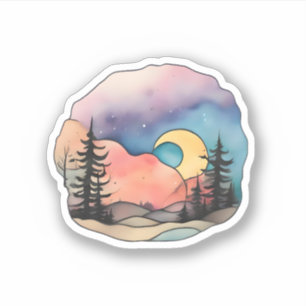 Adesivo Embraço de Crepúsculo: Serenidade Celestial