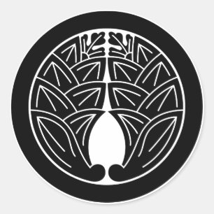 Adesivo Embrulhando gingers japoneses em círculo