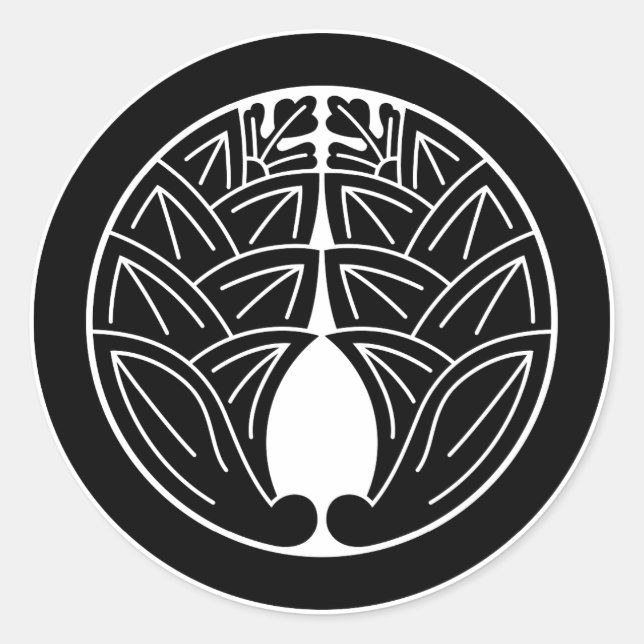 Adesivo Embrulhando gingers japoneses em círculo (Frente)