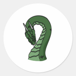 Adesivo Emerald Green Dragon Fantasy Emblem