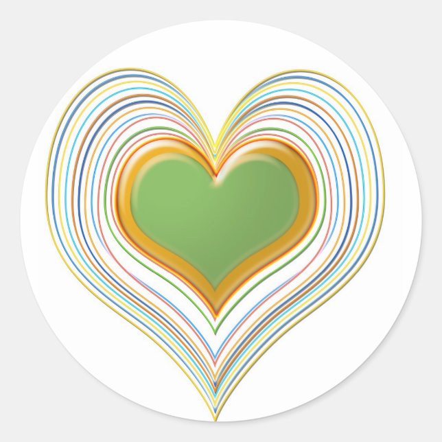 Adesivo Emerald Green Sweet Hearts - Kids Store (Frente)