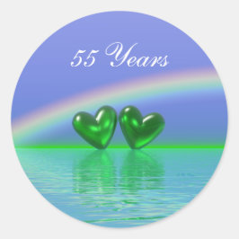 Adesivo Emerald Hearts, 55 anos