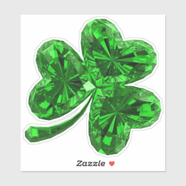 Adesivo Emerald Shamrock Sticker (Folha)