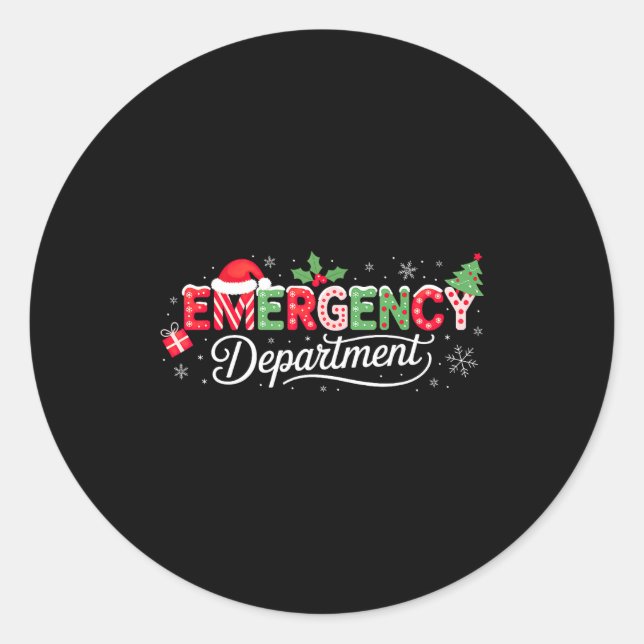 Adesivo Emergency Department Christmas Santa Er  (Frente)