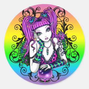 Adesivo "Emily" Celestial Rainbow Crystal Ball Faery