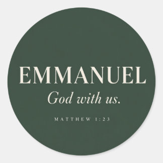 Adesivo EMMANUEL | Mateus 1:23 | Natal