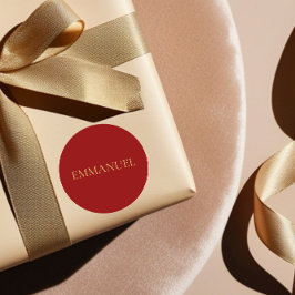 Adesivo EMMANUEL - Red Minimal Christmas Sticker #4