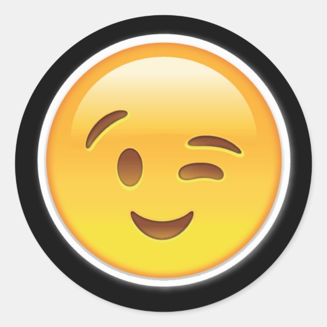 Adesivo emoji-adesivos feliz para os piscar os olhos (Frente)