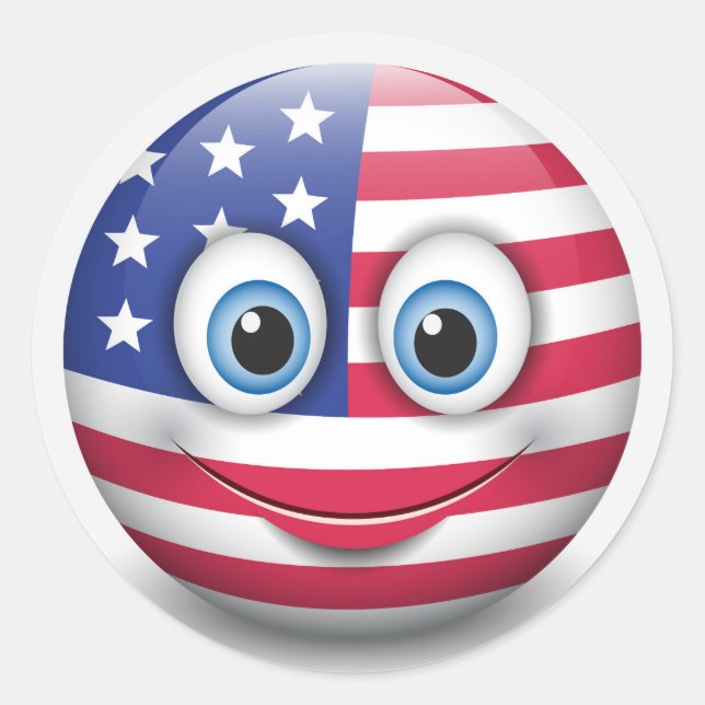 Adesivo Emoji Americano (Frente)
