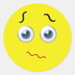 Adesivo Emoji confuso