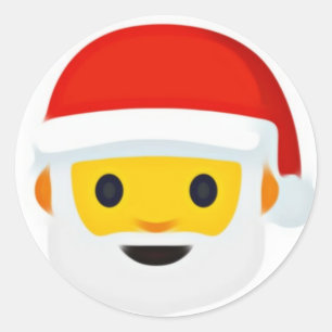 Adesivo Emoji do papai noel
