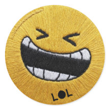 Emoji Engraçado LOL de Rir Sticker do WhatsApp | F