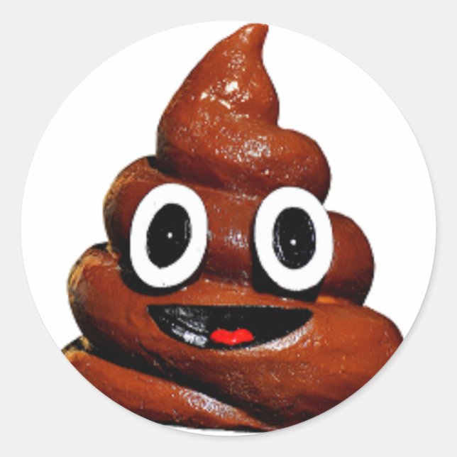 Adesivo emoji feliz e engraçado (Frente)