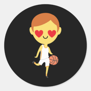 Adesivo Emoji, Garoto de Basquete