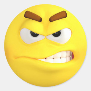 Adesivo Emoji irritado