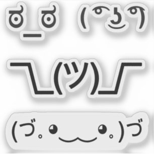 Adesivo Emoji Kawaii enfrenta o grupo baseado texto dos