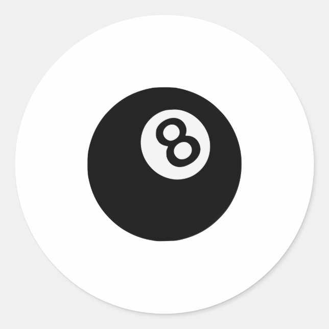 Adesivo emoji oito bolas (Frente)