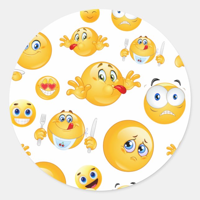 Adesivo Emoji Pattern (Frente)