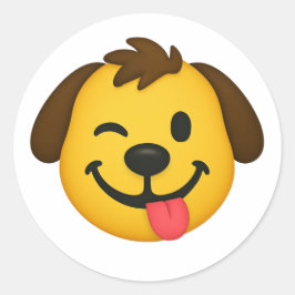 Adesivo Emoji Perro Divertido – Estilo Kawaii para Amantes