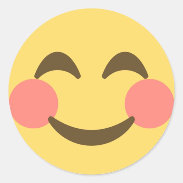Adesivo Emoji Smiling Bonito (Frente)
