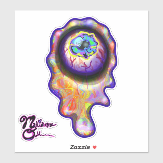 Adesivo Emoji Sticker Lágrimas de Tinta de Choro (Folha)