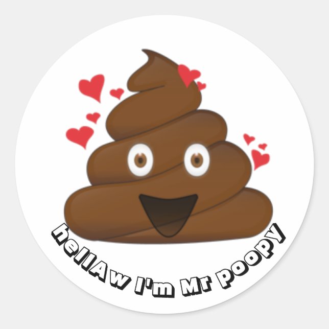 Adesivo Emoji Sticker Poop (Frente)