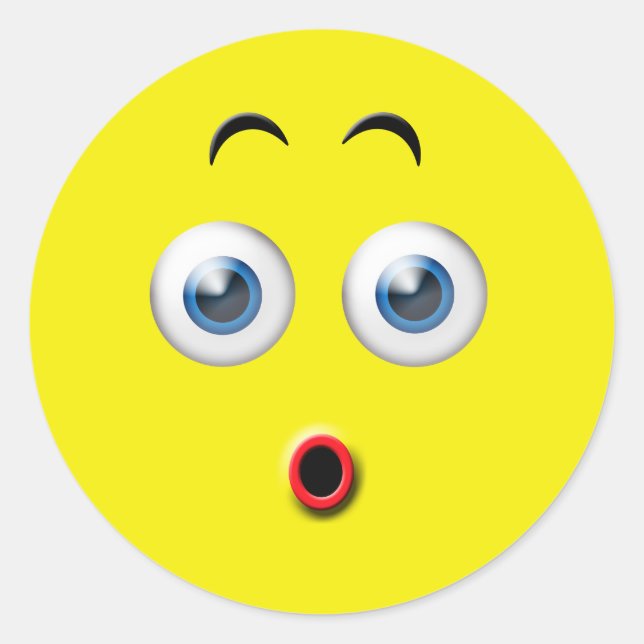 Adesivo Emoji Surpreendido (Frente)