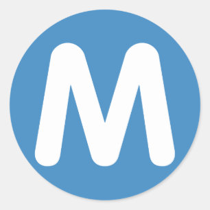 Adesivo Emoji Twitter - Letter M