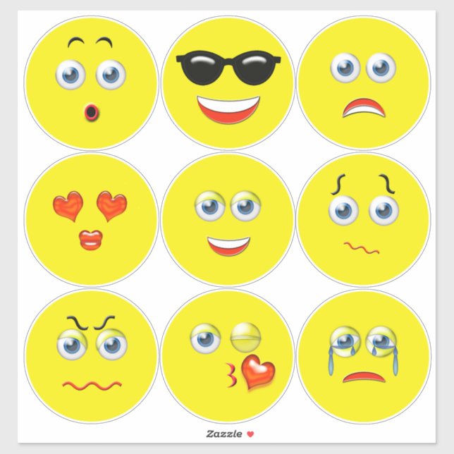 Adesivo Emojis (Folha)
