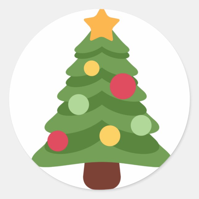 Adesivo emojis de árvore de natal (Frente)