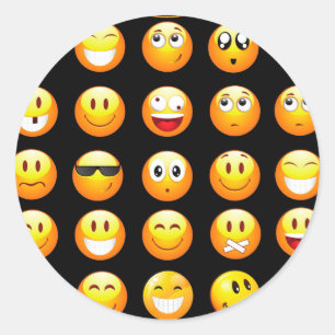 Adesivo emojis preto